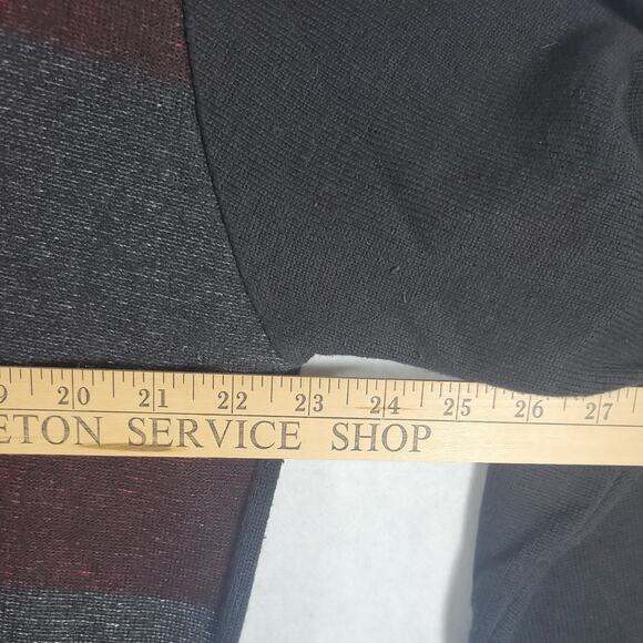 VINTAGE Peletti Sweater Mens XL Grandpa Black Red Gray Check Lana 90s Y2K - Picture 7 of 8